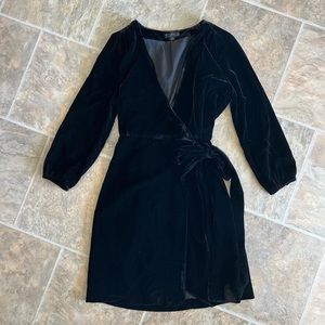 J. Crew Velvet Wrap Dress